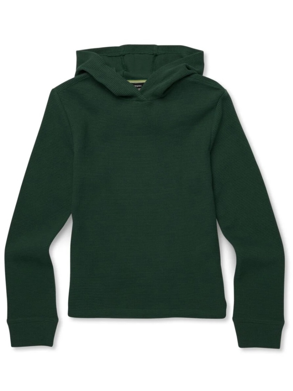 Cotopaxi Women's Hooded Waffle Knit Long Sleeve - Forest Green